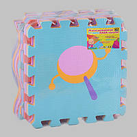 Игровой коврик-пазл массажный TK Union Group 16 деталей Разноцветный (98665) NB, код: 8024792