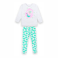 Пижама детская тонкая пижама для девочки GABBI PGD-21-5 Ментоловый на рост 98 (12796) CS, код: 8454295