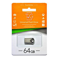 Флеш-накопитель USB 64GB TG 106 Metal Series Silver (TG106-64G) BK, код: 1901252