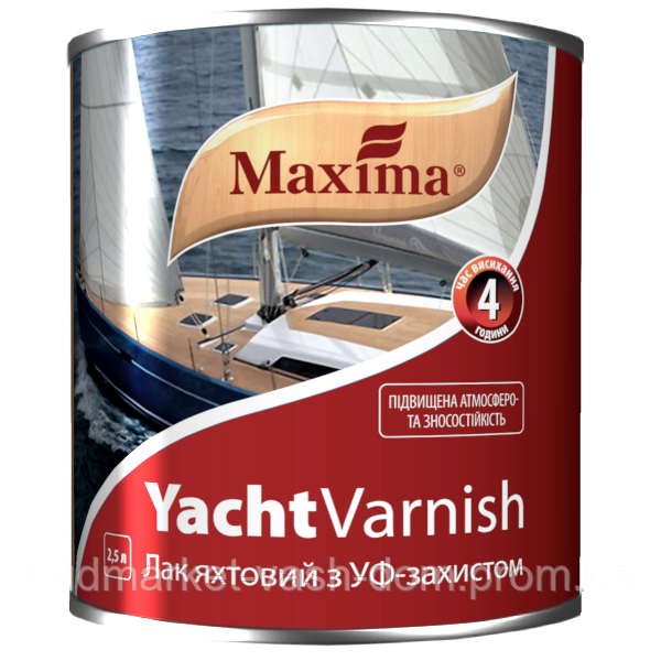 Лак уретан-алкідний TM "Maxima" Яхтовий матовий - 2,5 л.