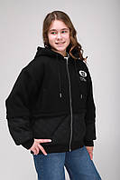 Куртка для девочки XZKAMI 2263 140 см Черный (2000989456810) MP, код: 8113656