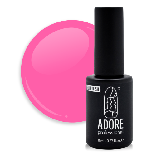 Гель-лак для нігтів Adore professional №309 - jellyfish, кислотний рожевий, 7,5 мл