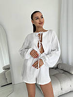 Женская пижама 42-46 оверсайз муслин