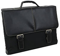 Мужской портфель с отделом для ноутбука 15,6 дюймов Monolith Черный (S2395 black) SB, код: 8338946