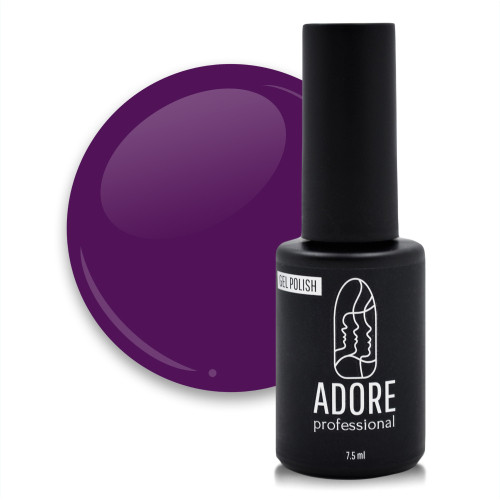 Гель-лак для нігтів Adore professional №265 - violet,насичений фіолетовий 7,5 мл