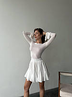 Стильная женская юбка мини ткань : креп шифон мод 313