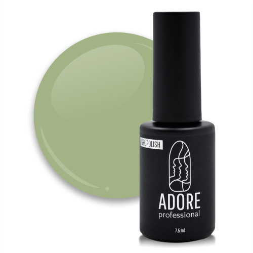 Гель-лак для нігтів Adore professional №222 - guacamole, світло-оливковий 7,5 мл, фото 1