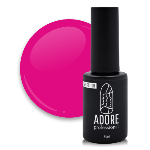 Гель-лак для нігтів Adore professional №208 - magnet, світла маджента, 7,5 мл