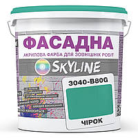 Краска Акрил-латексная Фасадная Skyline 3040-B80G Чирок 3л SN, код: 8206476