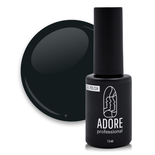 Гель-лак для нігтів Adore professional №122 - amazon, чорно-зелений, 8 мл