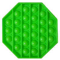 Игрушка антистресс Pop It Флуоресцентный Зелёный Восьмиугольник KP, код: 6691357