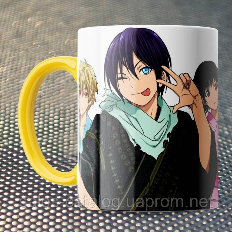 Чашка Fan Girl Бездомний бог — Noragami (15714) 330 мл Жовтий SC, код: 7599554