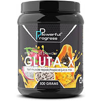 Глютамин для спорта Powerful Progress Gluta Х 500 g 50 servings Tropical mix FE, код: 7605811