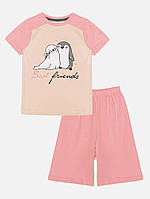 Пижама для девочки 104 персиковый Ponki ЦБ-00217646 CS, код: 8431099