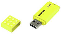 Флеш-накопитель USB 16GB GOODRAM UME2 Yellow (UME2-0160Y0R11) BK, код: 2313359