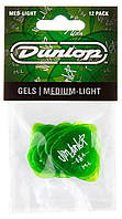 Медиаторы Dunlop 486PML Gels Green Medium Light Player's Pack (12 шт.) ET, код: 6555695