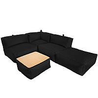 Комплект бескаркасной мебели Блэк Tia-Sport (sm-0692-8) черный GR, код: 6537682