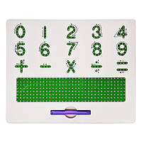Доска учебная магнитная Цифры и знаки Bambi TSQ-406 со стилусом BM, код: 8453361