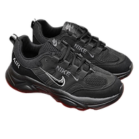 Чоловічі спортивні кросівки Nike Air чорні/Кросівки найк чоловічі <unk> Сітка