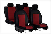 Универсальные авто чехлы на сиденья Pok-ter Premium Unico с красной вставкой алькантара TV, код: 8035311