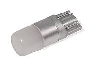 Светодиодная лампа StarLight T10 1 диод 12V 0.6W матовая линза пластиковый цоколь ML, код: 6726088