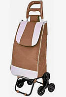 Тачка сумка с тройным колесом кравчучка Stenson MH-2786 95 см коричневая DH, код: 7752155