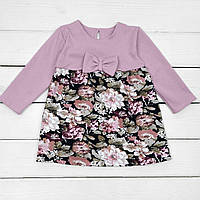 Детское нарядное платье Malena цветок 104 см розовый серый (138137912) BM, код: 8328827