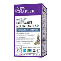 Витаминно-минеральный комплекс New Chapter 55+ Every Man's One Daily Multi 24 Veg Tabs PR, код: 7612927