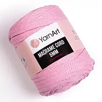 Пряжа YarnArt Macrame Cord 5 мм, цвет Розовый №762