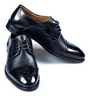 Чоловічі туфлі дербі Бірмінгем TANNER 46 Чорні SC, код: 2630507