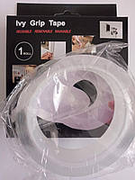 Кріпильна стрічка Ivy Grip Tape Прозорий двосторонній скотч 1мм*3см*3м