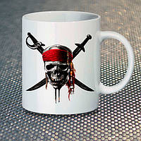 Чашка Fan Girl Логотип Пираты Карибского Моря New (14505) 330 мл Разноцветный XN, код: 7588138