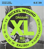 Струны для электрогитары D'Addario EXL130+ Nickel Wound X-Super Light Plus Electric Strings 8 TR, код: 6555979