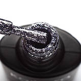 Гель-лак Liquid Glam Gel LGG002 (сріблясто-сірий) Komilfo, 8 мл, фото 3