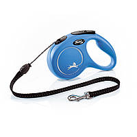 Поводок рулетка для собак Flexi New Classic M 5 м до 20 кг синий EV, код: 7722001