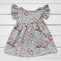 Детское летнее платье Malena девочка 116 см серый (136616372) PR, код: 8328761