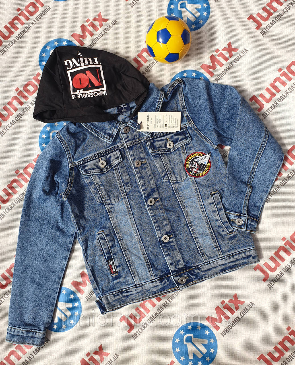 Джинсові підліткові піджаки для хлопчиків гуртом H&Н 8-16 років