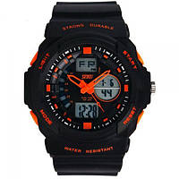 Часы Skmei 0955 Black-Orange BOX (0955BOXBO) BK, код: 116001