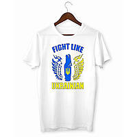 Футболка с принтом Арбуз Fight like Ukraine S Белый GT, код: 8312359