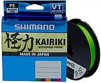Шнур Shimano Kairiki 8 PE Mantis Green 150m 0.16mm 10.3kg (1013-2266.96.92) VK, код: 8256156
