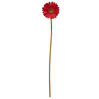 Искусственный цветок Гербера, 45 см, полимерный материал, красный (631109)