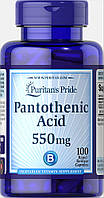 Пантотеновая кислота Puritans Pride 550 мг 100 капсул (32047) FT, код: 1536094