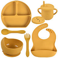 Набор силиконовой посуды 2Life Y17 6 предметов Оранжевый (vol-10994) TO, код: 8216268