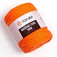 Пряжа YarnArt Macrame Cord 5 мм, цвет Оранжевый неон №800