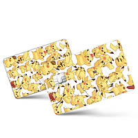 Наклейка на банковскую карту Пикачу Pikachu Покемон Pokemon (20848) GameStyle PP, код: 8205921