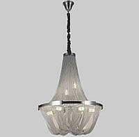 Дизайнерская люстра из стальних цепей на 8 ламп Lightled 908-D0084-8 Silver ML, код: 8120811