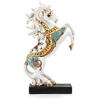 Фигурка интерьерная White horse 34 см ArtDeco AL117980 GM, код: 7523058