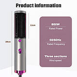 Щітка з гарячим повітрям Ramindong JMJ-189 AND437, Стайлер для укладання волосся, Гребінець 3 в 1, фото 5
