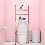 Полиця над унітазом Toilet Rack, Органайзер місця в туалетній кімнаті, фото 5