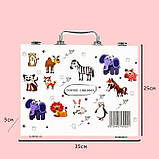 Дитячий набір водних олівців маркерів 59pcs NO:003, Водні маркери набір у валізі, фото 9